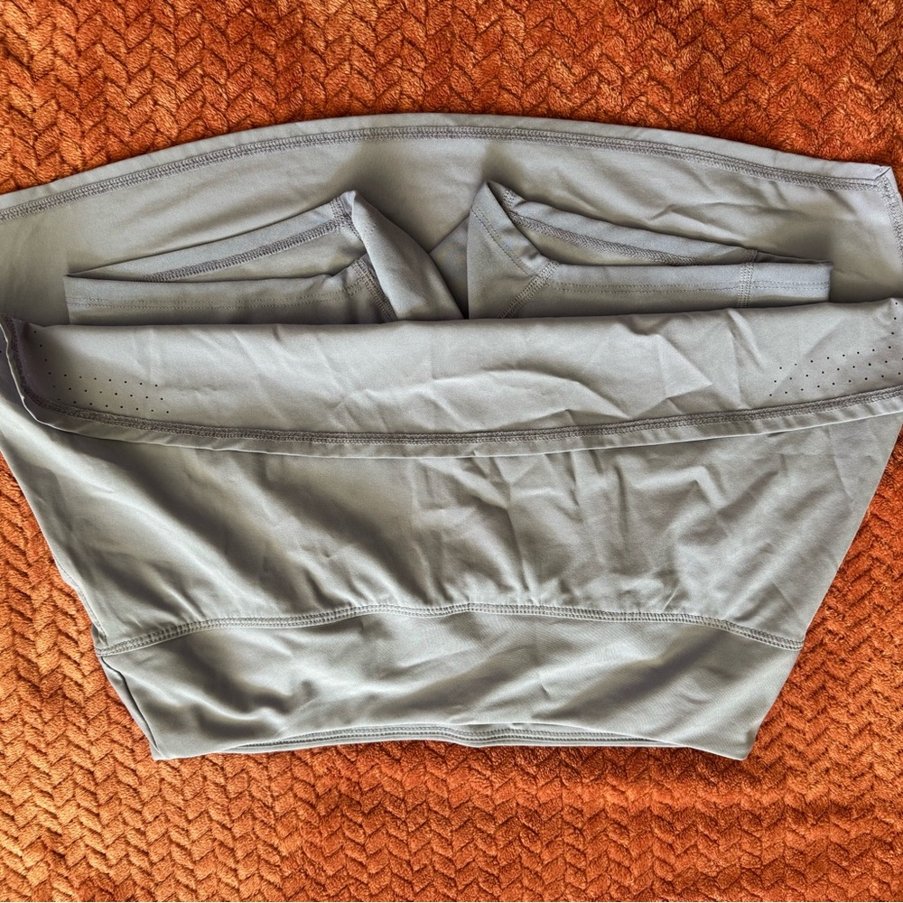 Asics Gray Active Skirt with Built-In Shorts